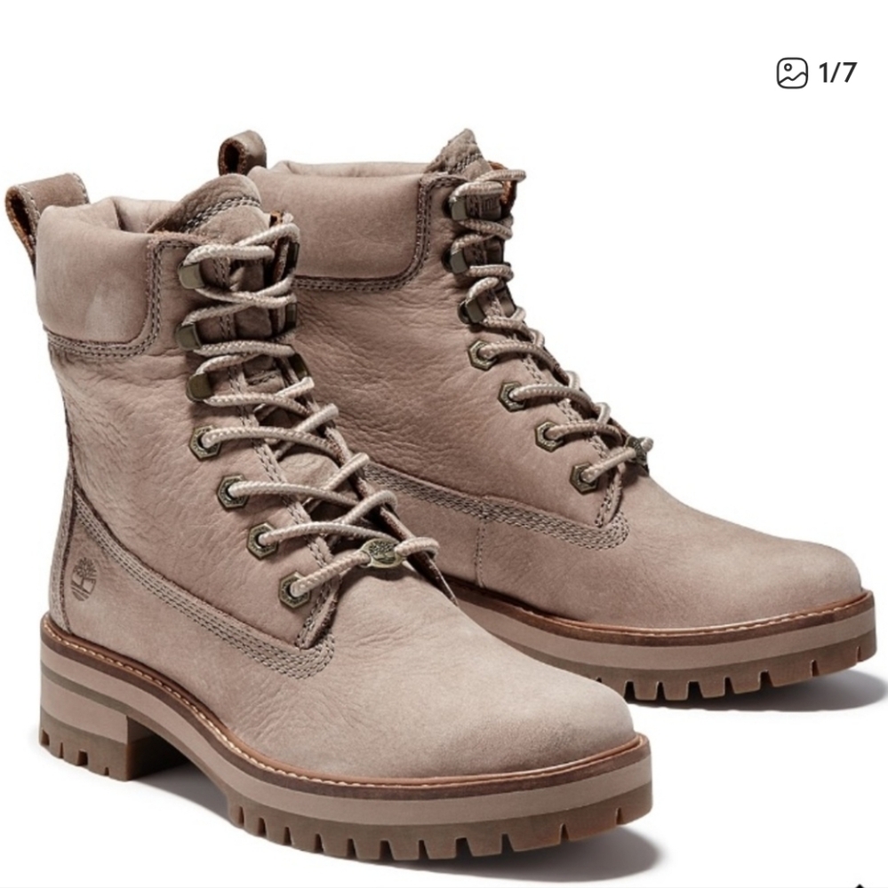 Timberland Women's Taupe Combat Boots